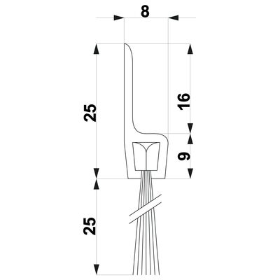 Szczotka TRIBOLLET H5-25-AN 1 m