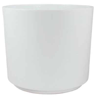 Osłonka cylinder ceramiczna 32 cm biały CERMAX