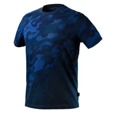 T-shirt roboczy Camo Navy rozmiar XXXL