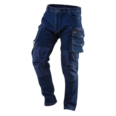 Spodnie robocze DENIM wzmocnienia na kolanach rozmiar XXL