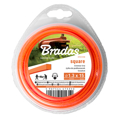 blister Żyłka TRIMMER, kwadrat, 2,4 mm x 15 m