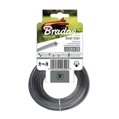 Bradas Żyłka RIPPER DUAL, gwiazda, 2,0 mm x 50 m, karta