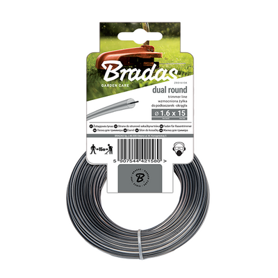 Bradas Żyłka RIPPER DUAL, okrągła, 2,4 mm x 50 m, karta