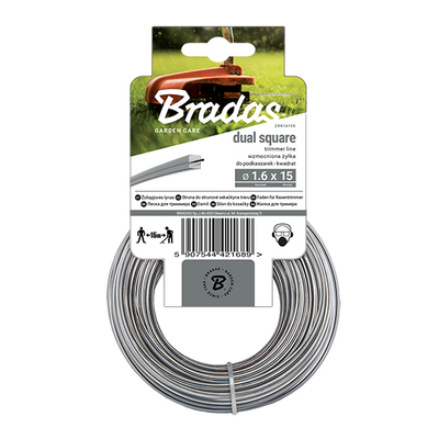 Bradas Żyłka RIPPER DUAL, kwadrat, 2,4 mm x 50 m, karta