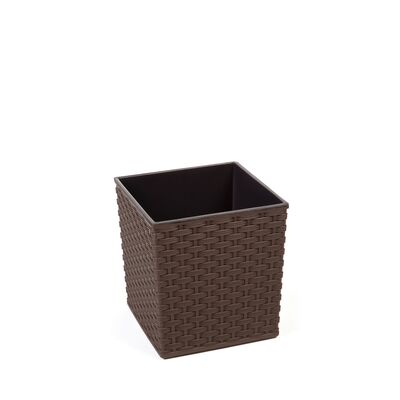 Doniczka JUKA 19 x 19 rattan mokka Lamela