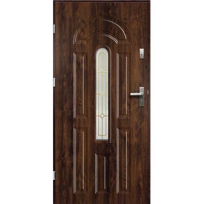 Drzwi zewnętrzne WENUS roco ciemny orzech 90 lewe RADEX