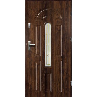 Drzwi zewnętrzne WENUS roco ciemny orzech 90 prawe RADEX