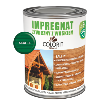 Colorit Drewno Impregnat żywiczny z woskiem Akacja 750 ml
