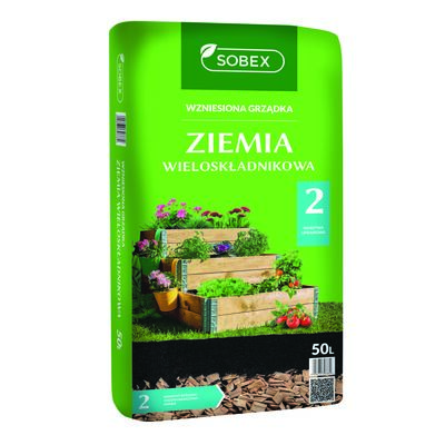 Sobex Ziemia Wzniesiona Grządka 50 l