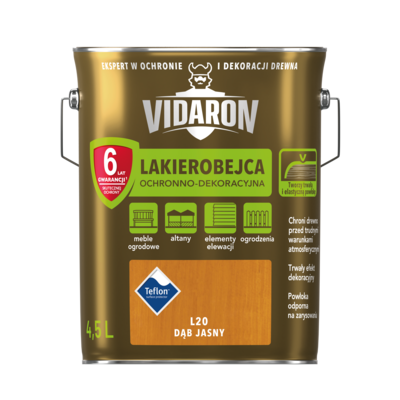 VIDARON Lakierobejca dąb jasny L20 4,5 l