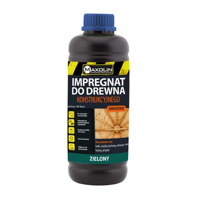 Maxolin Impregnat do drewna konstrukcyjnego koncentrat 1:9 1 kg zielony