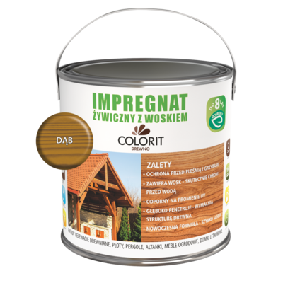 Colorit Drewno Impregnat żywiczny z woskiem Dąb 2,5 l