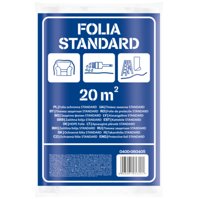 Folia 4 x 5 m HDPE 0,005 mm