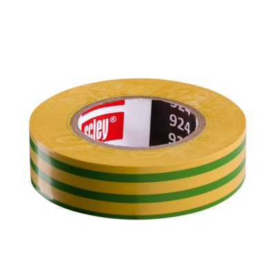 Taśma izolacyjna 19 mm x 20 m *924 żółto/zielona