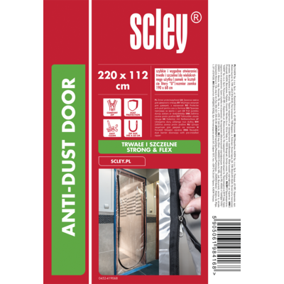 Kurtyna przeciwpyłowa 220 x 112 cm U