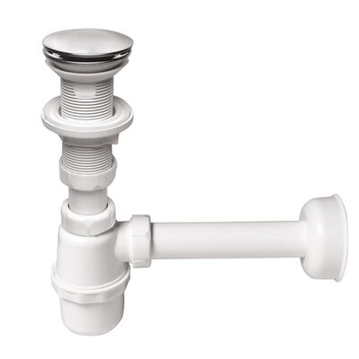 Syfon umywalkowy butelkowy klik-klak bez przelewu