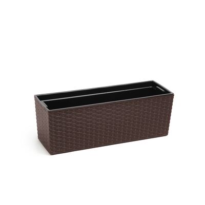 Kwietnik BEGONIA 19 x 56 rattan mokka Lamela