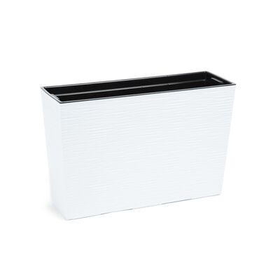 Kwietnik WERBENA 19 x 56 dłuto biały Lamela