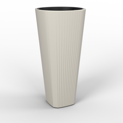 Donica MUZA 39 wysoka kremowy Lamela