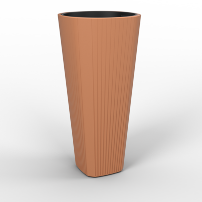 Donica MUZA 39 wysoka terakota Lamela