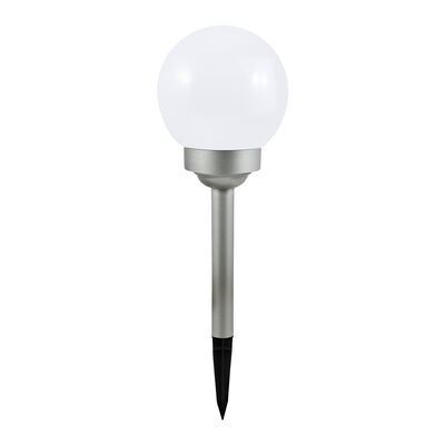 Lampka solarna POLUX Kula 15 cm mleczna
