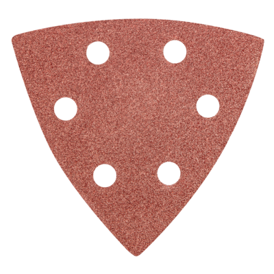 Papier ścierny delta na rzep 93 x 93 mm K 80, 5 szt,, z otworami GRAPHITE