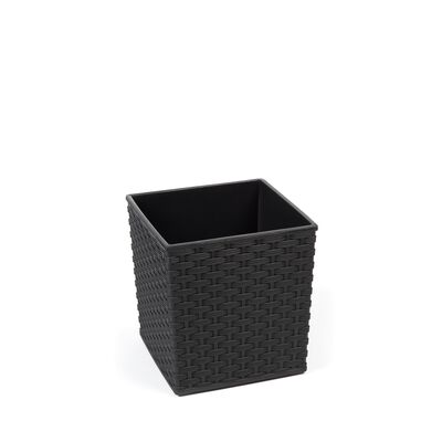 Doniczka JUKA 30 x 30 rattan czarny Lamela