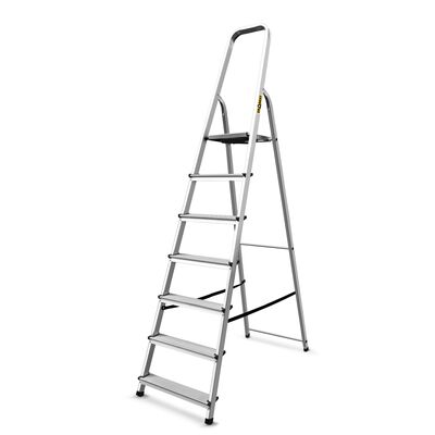 DRABEST Drabina aluminiowa domowa 7 stopniowa 125 kg