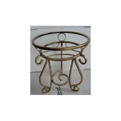 Kwietnik metalowy 40 cm złota patyna