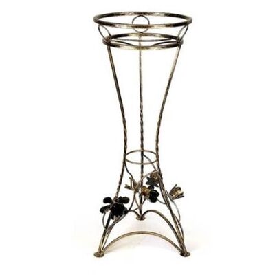 Kwietnik metalowy 60 cm złota patyna