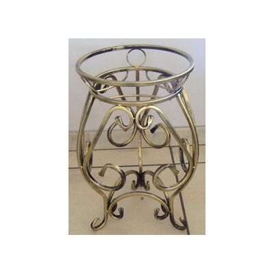 Kwietnik metalowy 50 cm złota patyna
