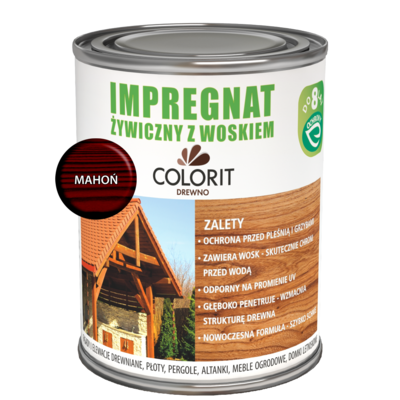Colorit Drewno Impregnat żywiczny z woskiem Mahoń 0,75 l
