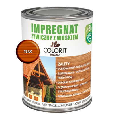 Colorit Drewno Impregnat żywiczny z woskiem Teak 0,75 l