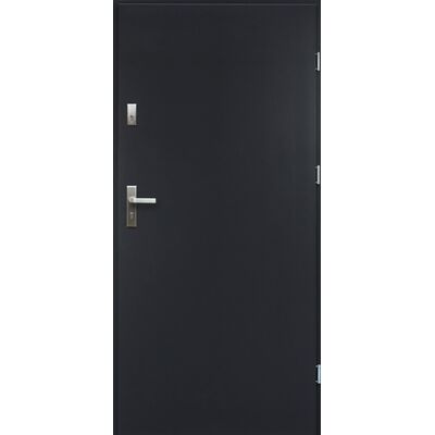 Drzwi zewnętrzne ARTEMIDA pełne antracyt 90 prawe RADEX