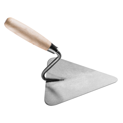 Kielnia murarska trójkątna 20 cm stalowa rączka drewniana