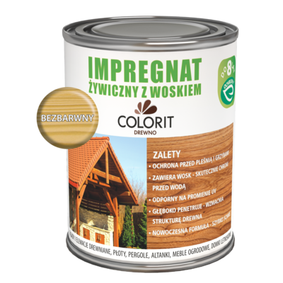Colorit Drewno Impregnat żywiczny z woskiem Bezbarwny 750 ml