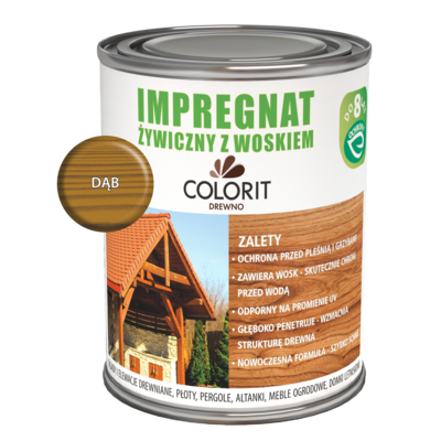 Colorit Drewno Impregnat żywiczny z woskiem Dąb 750 ml