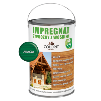 Colorit Drewno Impregnat żywiczny z woskiem Akacja 5 l