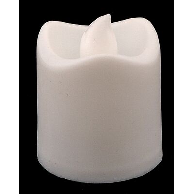 Świeca LED ciepły biały 4,5 x 3,8 cm biała