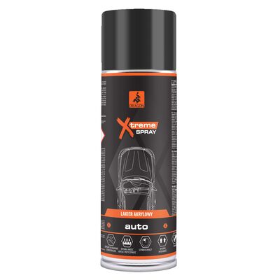 DRAGON Lakier akrylowy Auto w aerozolu 500 ml czarny połysk