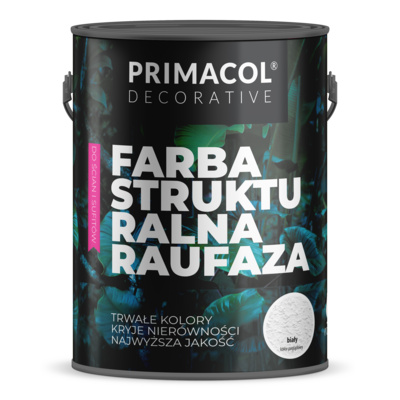 Farba strukturalna Raufaza biały 5 l Primacol Decorative