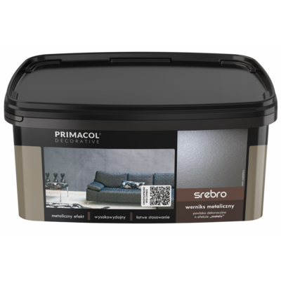 Werniks metaliczny srebrny 1 l Primacol Decorative