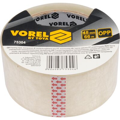 Taśma pakowa pp przeźroczysta 48 mm x 66 m