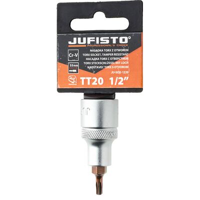 Jufisto Nasadka Torx wewnętrzny z otworem TT20 x 55 mm 1/2''