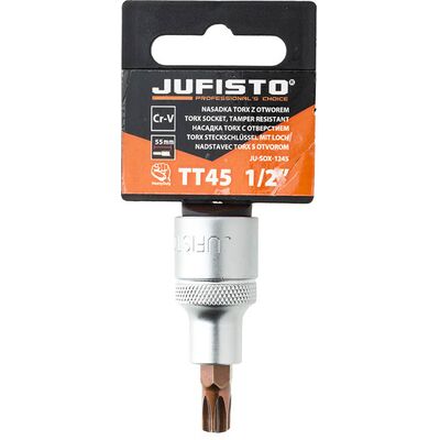 Jufisto Nasadka Torx wewnętrzny z otworem TT45 x 55 mm 1/2''