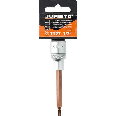 Jufisto Nasadka Torx wewnętrzny z otworem TT27 x 100 mm 1/2''