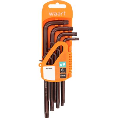 Jufisto Klucz Torx z otworem wydłużony T10-50 S2 komplet 9 szt.