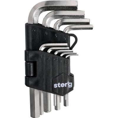 Drel Klucz sześciokątny 1,5-10 mm komplet 9 szt.