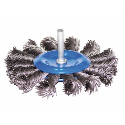 Szczotka tarczowa z trzpieniem splatana 100 mm x 6