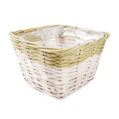 Osłonka wiklinowa kwadratowa 20 x 20 x 14 cm